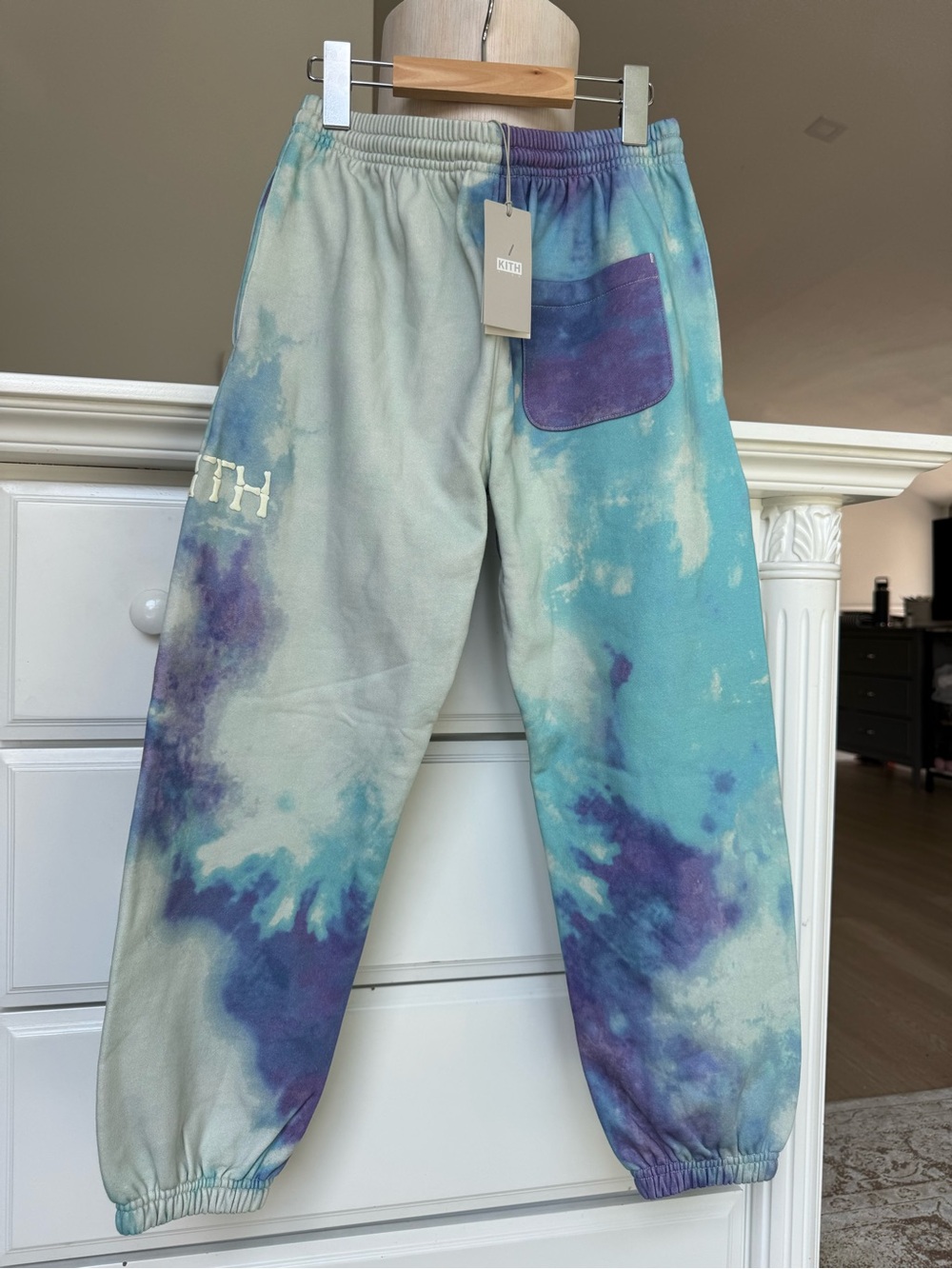 NEW Kith Kids Tie-Dye Sweatpants Blue Purple Size L (10/12)
